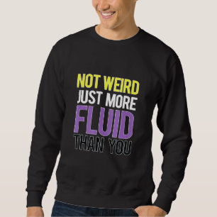 Gender Fluid Flag Enby Genderqueer Nicht binär Sweatshirt
