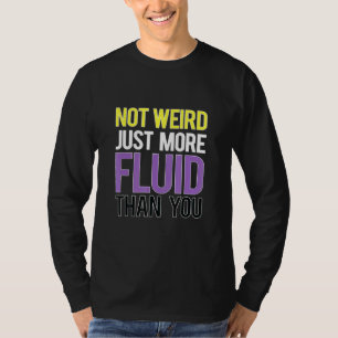 Gender Fluid Flag Enby Genderqueer Nicht binär T-Shirt