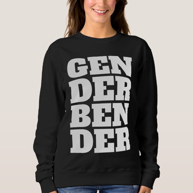 Gender Fluid Genderless Non Binary Pride Gender Be Sweatshirt (Vorderseite)