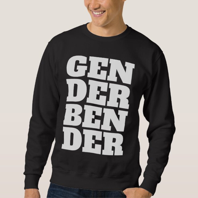 Gender Fluid Genderless Non Binary Pride Gender Be Sweatshirt (Vorderseite)