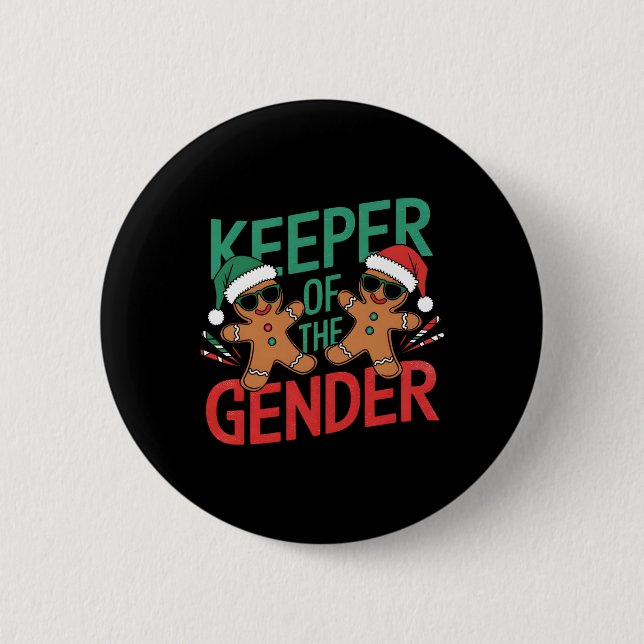 Gender-Lebkuchen-Bewahrer der Geschlechtskrankheit Button (Vorderseite)