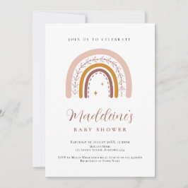 Gender Neutral Rainbow Baby Shower invitation Einladung