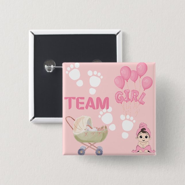 Gender Reveal Badge Button (Vorne & Hinten)