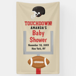 Gender Reveal Football Baby Boy Dusche Willkommen Banner
