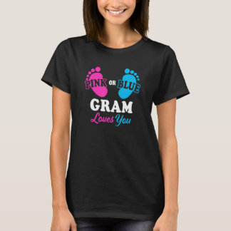 Gender Reveal Gram Baby Shower Oma T-Shirt