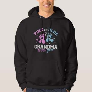 Gender reveal grandma hoodie