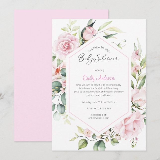 Gender Reveal Invitation, so süß wie möglich Einladung (Vorne/Hinten)