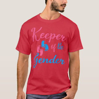 Gender Reveal Keeper of the Gender Cute Gender Rev T-Shirt
