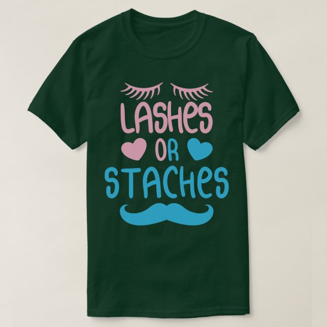 Gender Reveal Lashes oder Stress T-Shirt (Design vorne)