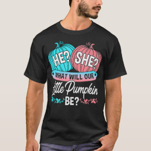 Gender Reveal Party Niedlich Pumpkin Baby Shower M T-Shirt
