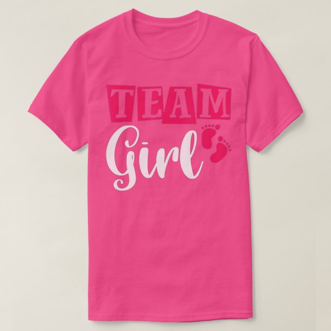 Gender Reveal Party Team Girl (8)  T-Shirt (Design vorne)