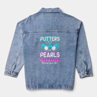 Gender Reveal Putter oder Perlen Mami Lieben Sie Jeansjacke