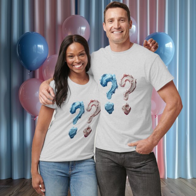 Gender Reveal T - Shirt Junge oder Mädchen ?? Eige (Von Creator hochgeladen)