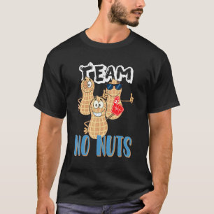 Gender Reveal Team No Nuts Baby Party Girl T-Shirt
