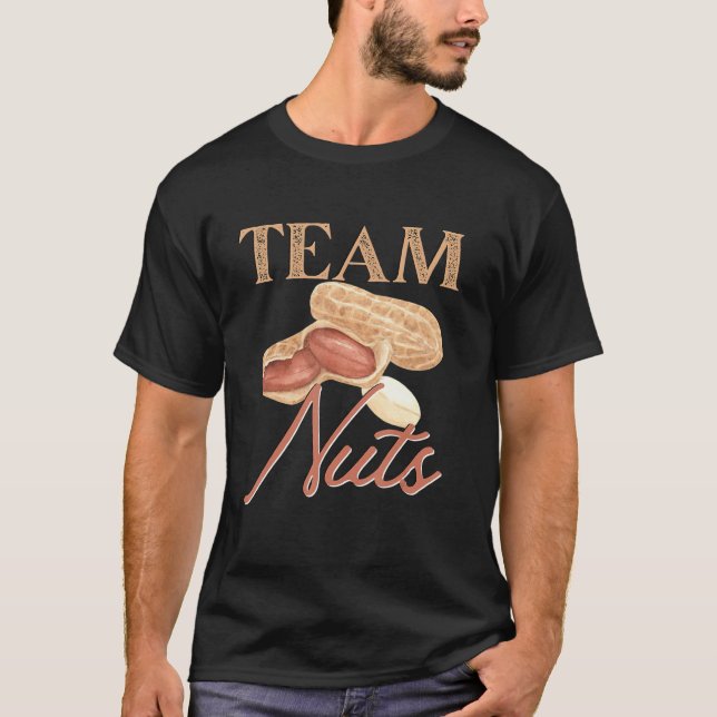 Gender Reveal Team Nuts Boy Matching Family Baby P T-Shirt (Vorderseite)