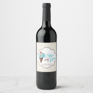 Gender Revekling Wine Label - Blaues Eis Weinetikett
