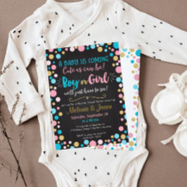 Gender Reveve Invitation Baby Shower Boy oder Mädc Einladung