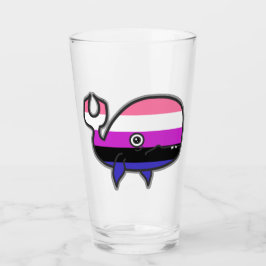 Genderfluid, ängstlich, aber stolz glas