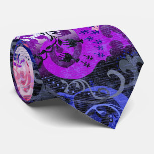 Genderfluid Dragon Damask - Genderfluid-Ständerfl Krawatte