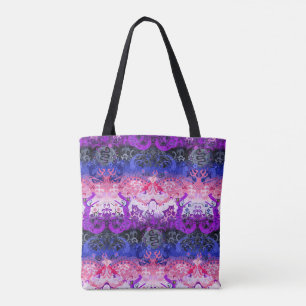 Genderfluid Dragon Damask - Genderfluid-Stolperfla Tasche