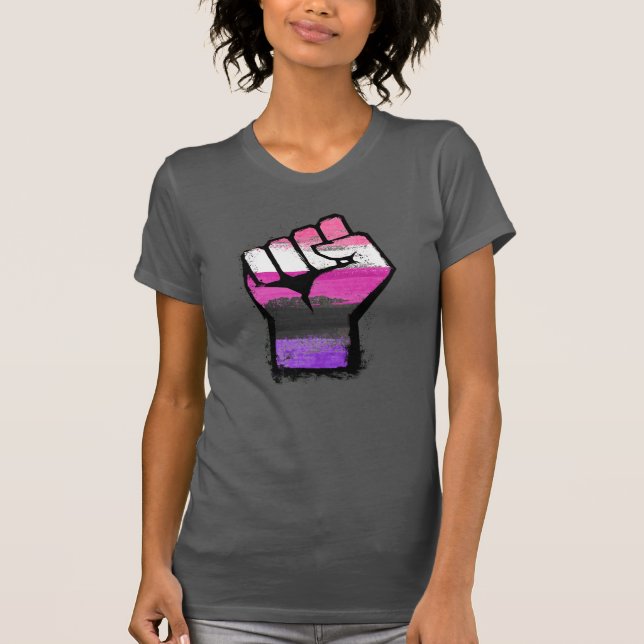 Genderfluid-Faust T-Shirt (Vorderseite)