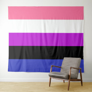 Genderfluid Flag Extra große LGBT Wandteppich