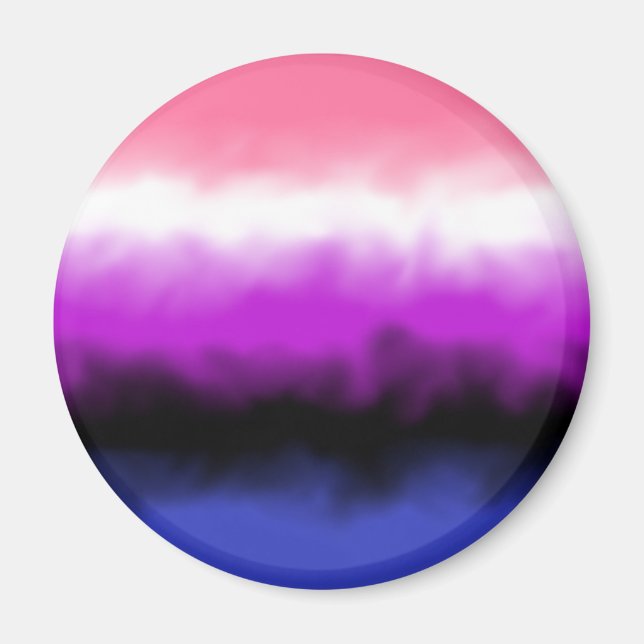 Genderfluid Flag Magnet (Vorne)