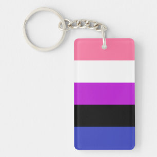 Genderfluid-Flag Schlüsselanhänger