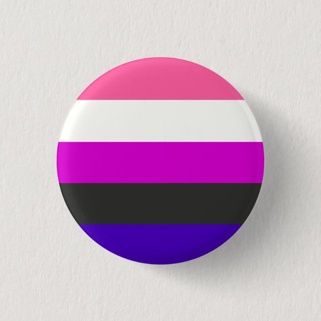 Genderfluid Flagge Button (Vorderseite)