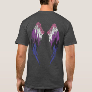 Genderfluid-Flagge - Engel-Flügel T-Shirt