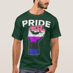 Genderfluid Gay Pride Monat LGBTQ Prix Fist LGBT T-Shirt