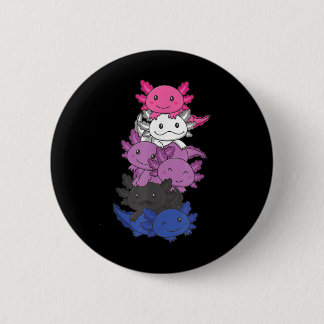 Genderfluid Gender Fluid Stolz Lgbtq Axolotl _1 Button