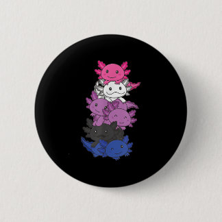 Genderfluid Gender Fluid Stolz Lgbtq Axolotl _1 Button