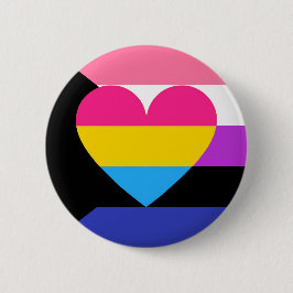 Genderfluid Panromantic Demisexual Stolz-Knopf Button