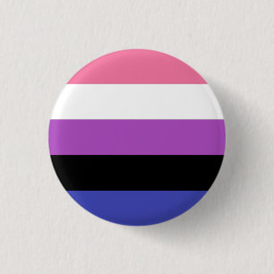 Genderfluid Stolz Button
