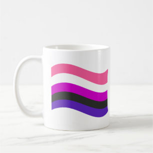 Genderfluid-Stolz-Flagge-Kaffeetasse Kaffeetasse