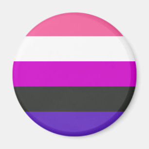 Genderfluid-Stolz-Flagge Magnet