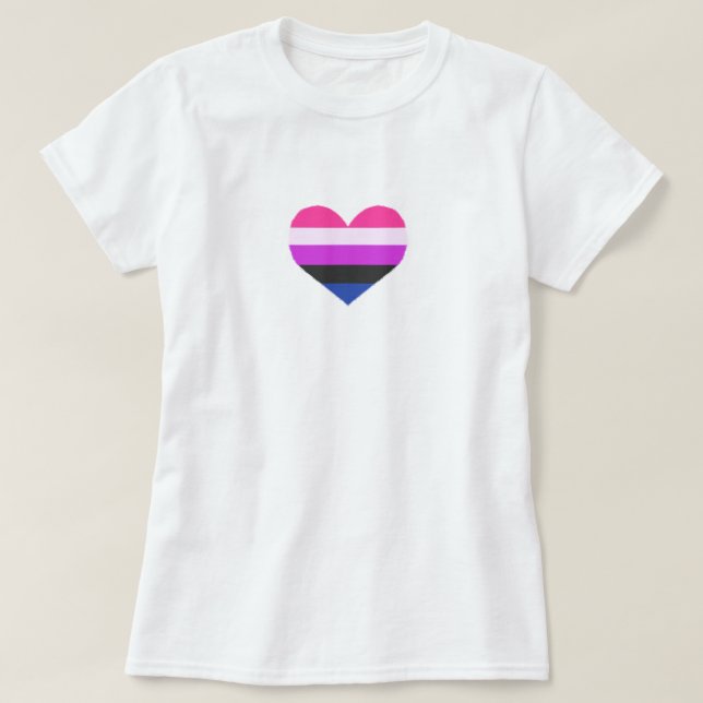 Genderfluid-Stolz T-Shirt (Design vorne)