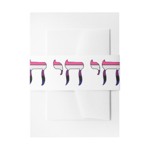 Genderfluid-Stolzflagge Chai Einladungsbanderole