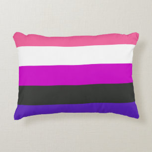 Genderfluid-Stolzflagge Dekokissen