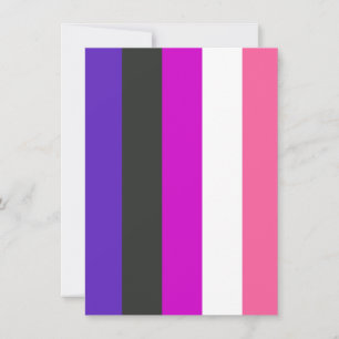 Genderfluid-Stolzflagge Feiertagskarte