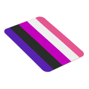 Genderfluid-Stolzflagge Magnet
