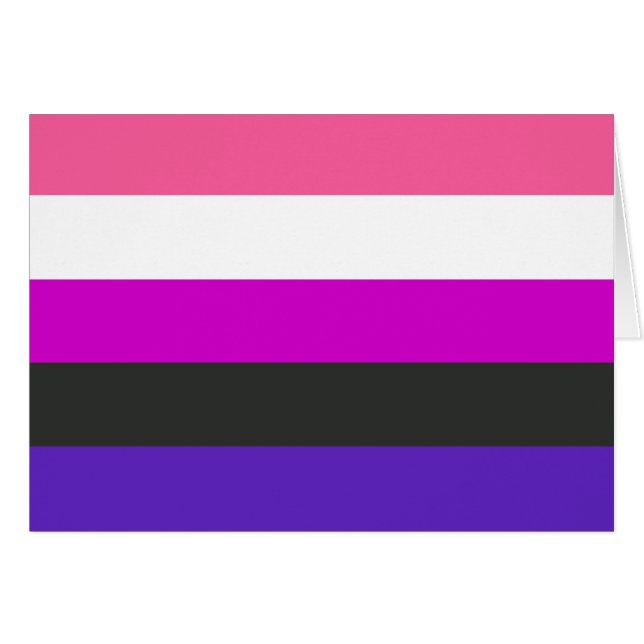 Genderfluid-Strichflagge (Vorderseite (Horizontal))