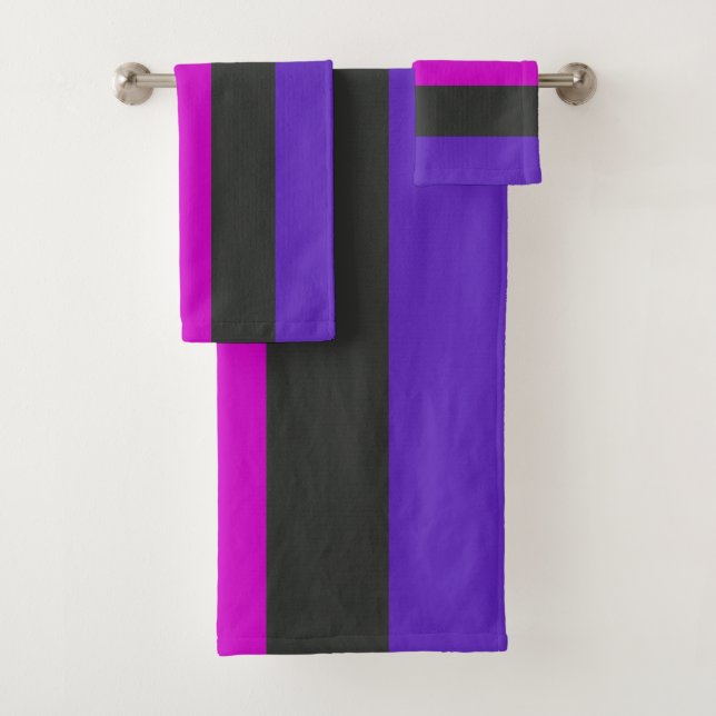 Genderfluid-Strichflagge Badhandtuch Set (Insitu)