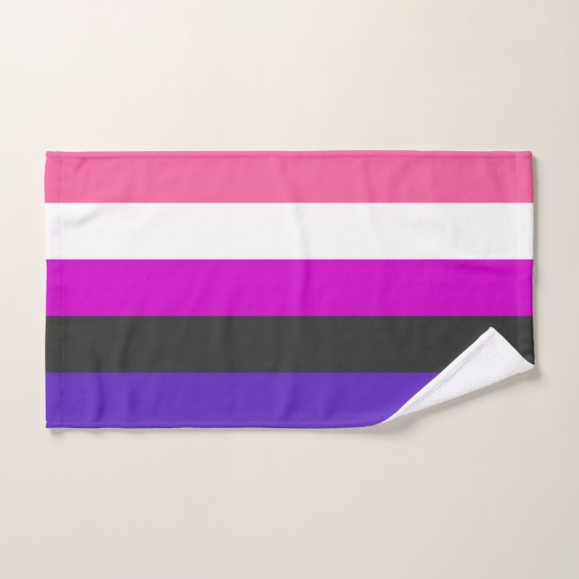 Genderfluid-Strichflagge Handtuch (Handtuch)
