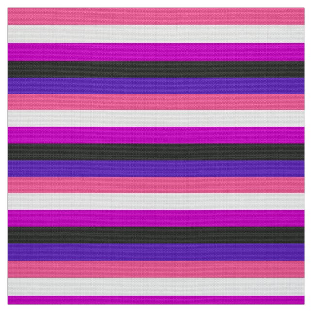Genderfluid-Strichflagge Stoff (Muster)