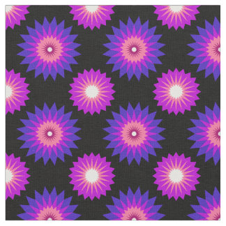Genderfluidity pride colors /black flower pattern stoff