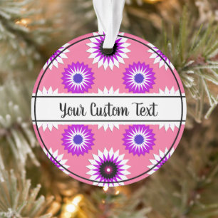 Genderfluidity pride pink Blume Muster Ornament