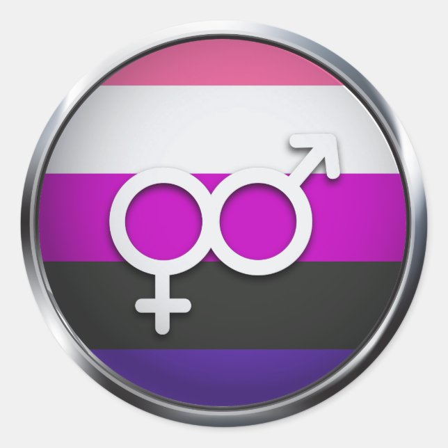 Genderflüssigkeit Aufkleber (Vorderseite)