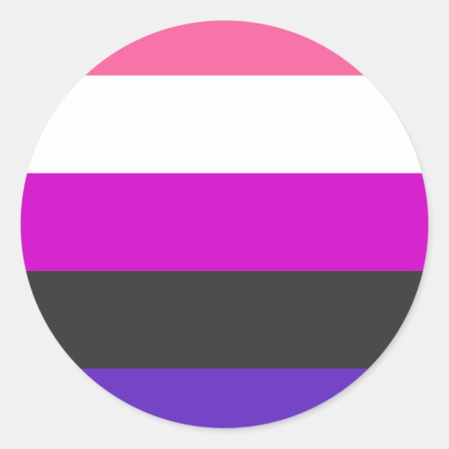 Genderflüssigkeit Aufkleber (Vorderseite)